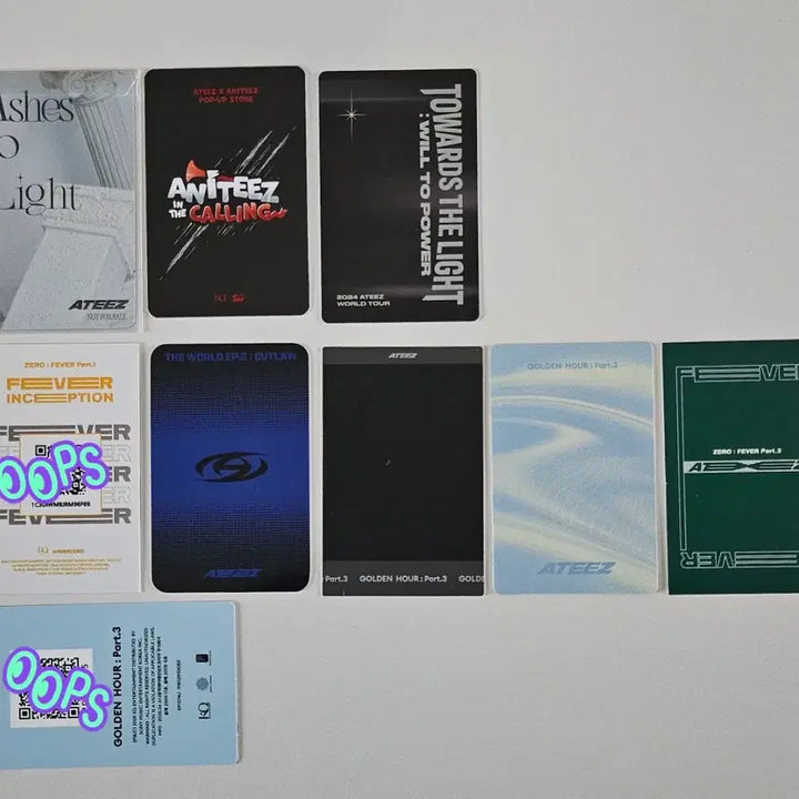 [BUNJANG] ATEEZ Wooyoung POB Photocard Bundle Set / 에이티즈 우영 미공포 특전 포카 일괄 양도 캔뱃지 서비스