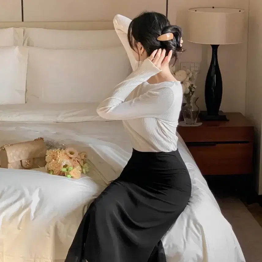 [BUNJANG] Yeri Chiffon Skirt - Guest Look - Spring - Size M / 여리 쉬폰 스커트/하객룩/데이트/봄 M size