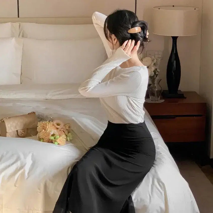 [BUNJANG] Yeri Chiffon Skirt - Guest Look - Spring - Size M / 여리 쉬폰 스커트/하객룩/데이트/봄 M size