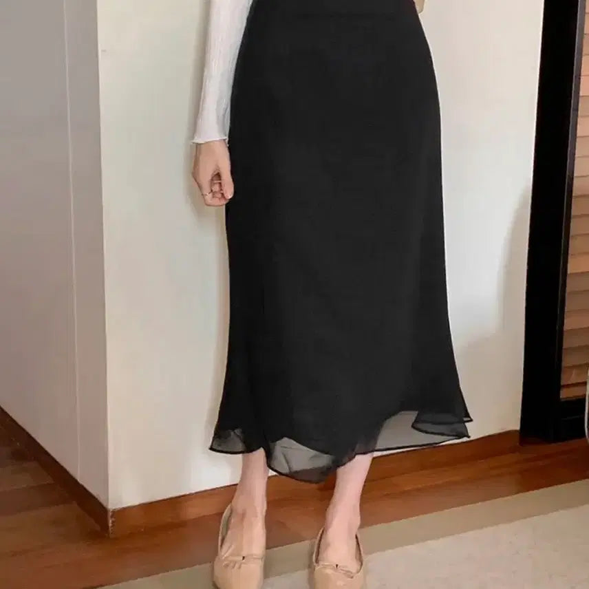 [BUNJANG] Yeri Chiffon Skirt - Guest Look - Spring - Size M / 여리 쉬폰 스커트/하객룩/데이트/봄 M size
