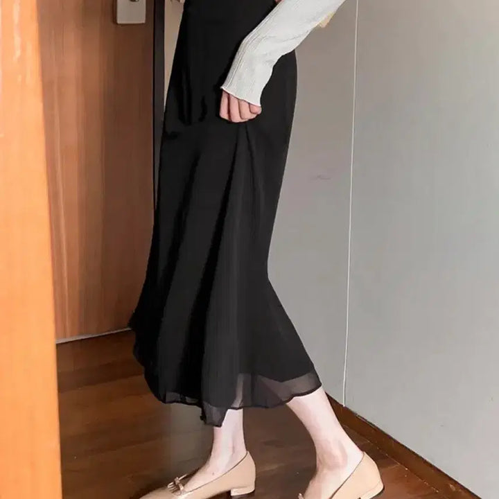 [BUNJANG] Yeri Chiffon Skirt - Guest Look - Spring - Size M / 여리 쉬폰 스커트/하객룩/데이트/봄 M size