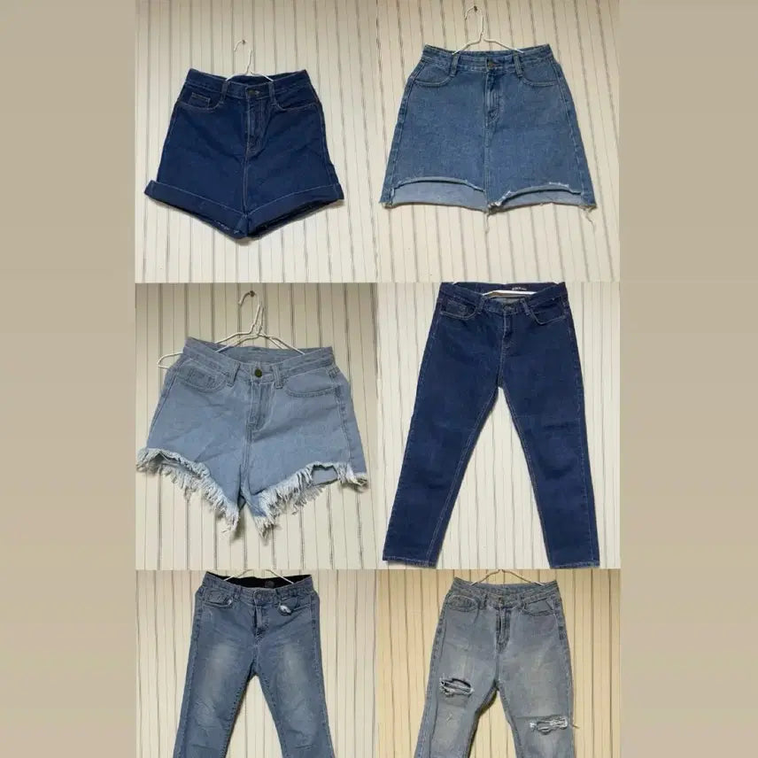 [SOLD OUT] 청바지 데님반바지 데님팬츠 연청 진청 청반바지