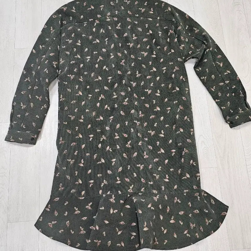 [BUNJANG] Corduroy Pattern Shirt Dress / 골덴 패턴 셔츠형 원피스