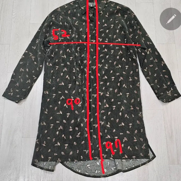 [BUNJANG] Corduroy Pattern Shirt Dress / 골덴 패턴 셔츠형 원피스