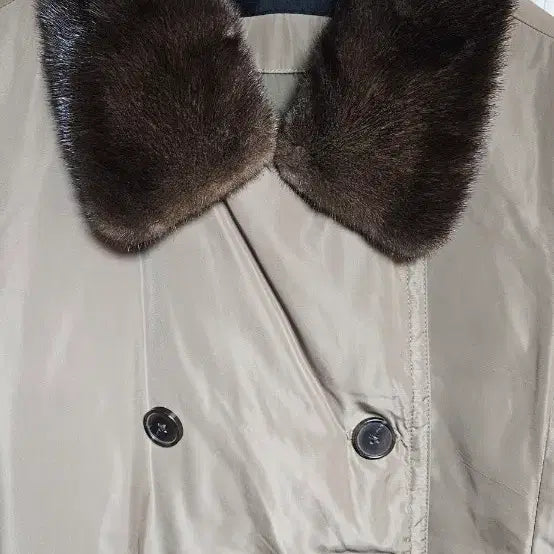 [BUNJANG] Tahari Long Padded Jumper (Camel, Detachable Fur) / Tahari 롱패딩점퍼 (카멜색상/퍼 탈부착)