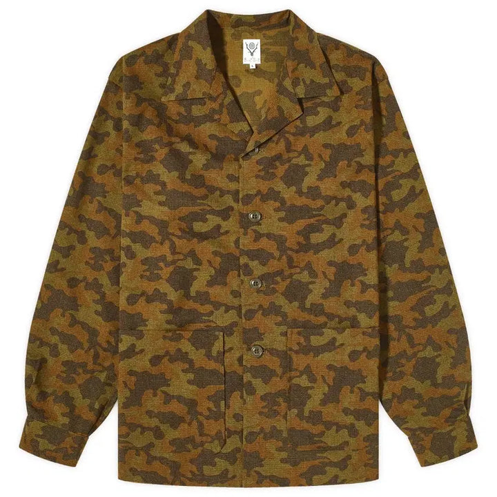 [BUNJANG] SOUTH2 WEST8 Military Camo Pattern Shirt Jacket / SOUTH2WEST8 남2서8 밀리터리 카모 패턴 셔츠 자켓