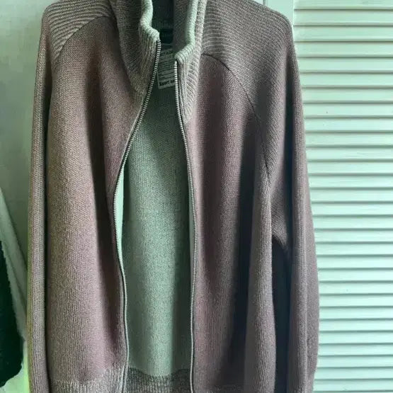 [BUNJANG] Heritagefloss Knit Zip-Up Cardigan L / 헤리티지플로스 heritagefloss 니트집업 L 가디건