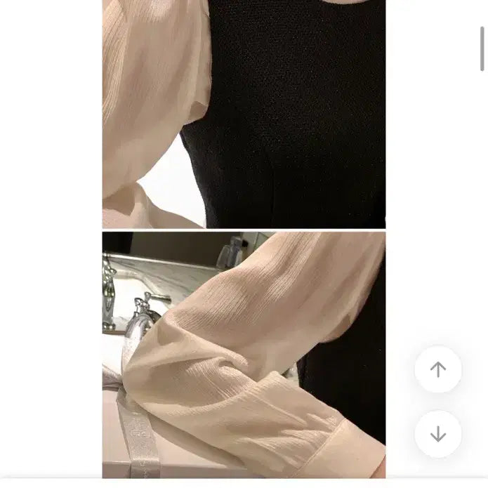[BUNJANG] Attrangs Vene Pearl Tie Ribbon Blouse / 아뜨랑스 브네펄타이리본 반하이넥 블라우스 아이보리 하객룩 교생룩
