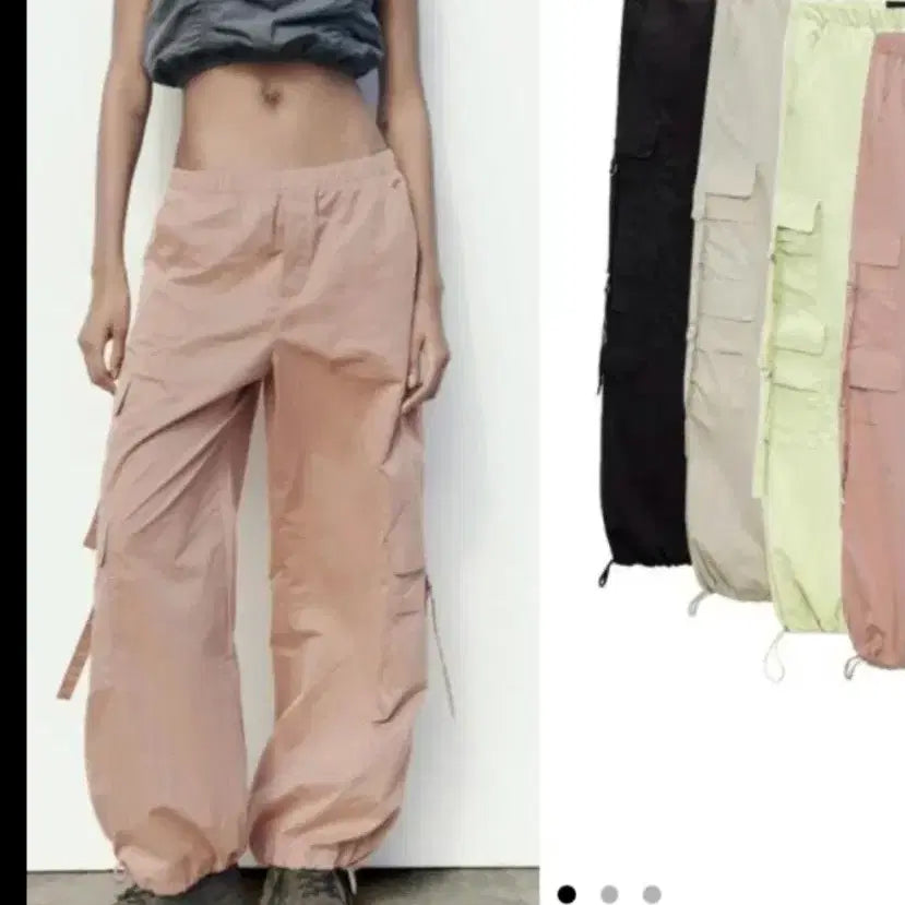 [BUNJANG] ZARA High-Waist Wide Cargo Pants / ZARA 자라 신상 하이웨스트 와이드카고팬츠
