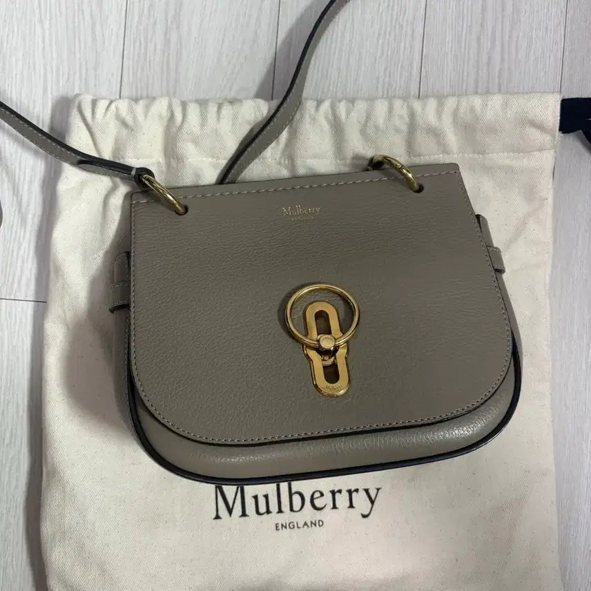 [BUNJANG] Mulberry Amberley Satchel Bag Small Gray / 멀버리 앰벌리사첼백 스몰 그레이