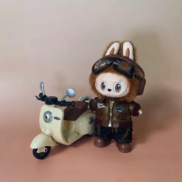 [BUNJANG] Pop Mart Labubu Biker Costume Vespa Scooter Set Edition / 팝마트 라부부 바이커 옷 코스튬 베스파 스쿠터 세트 에디션