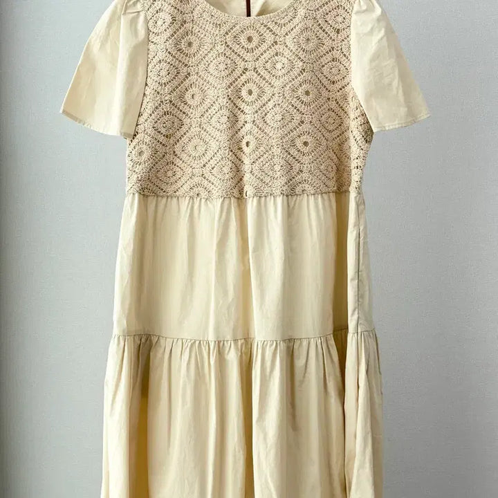 [BUNJANG] Plastic Island Embroidered Long Dress / 플라스틱 아일랜드 자수 롱원피스