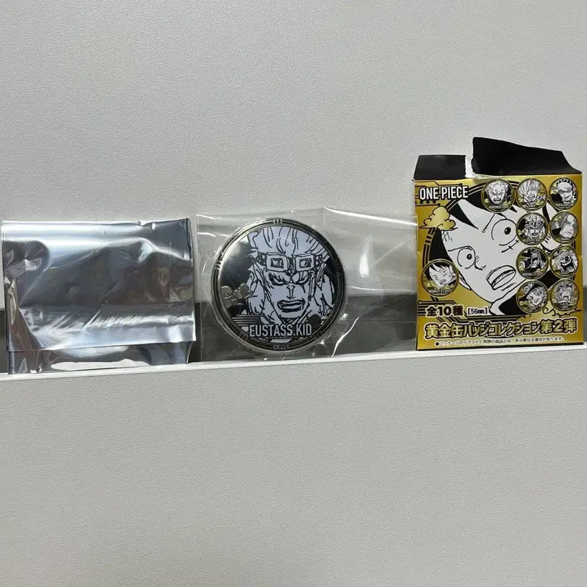 [BUNJANG] One Piece Eustass Kid Golden Can Badge / 원피스 (유스타스 키드) 골든 황금 캔뱃지 원화 굿즈