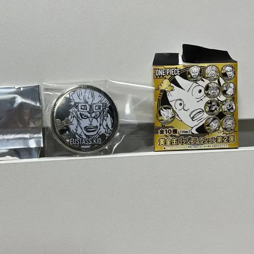 [BUNJANG] One Piece Eustass Kid Golden Can Badge / 원피스 (유스타스 키드) 골든 황금 캔뱃지 원화 굿즈