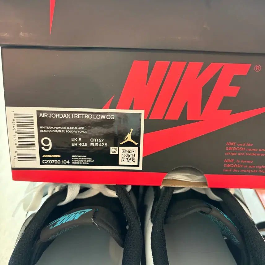 [SOLD OUT] 에어조던1 로우 파우더 블루 270mm