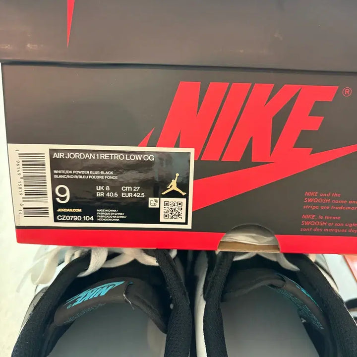 [SOLD OUT] 에어조던1 로우 파우더 블루 270mm