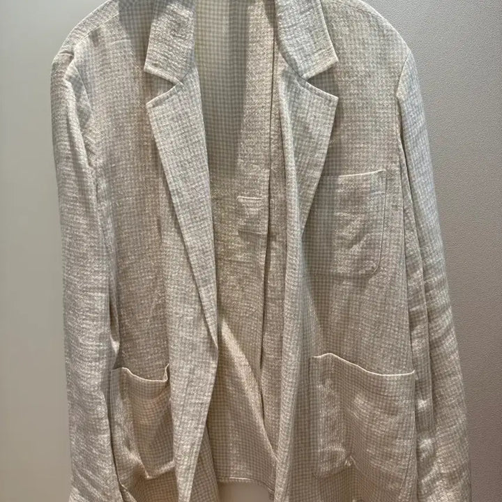[BUNJANG] BEAKER Ivory Check Blazer / BEAKER 아이보리 체크 자켓 (000사이즈)