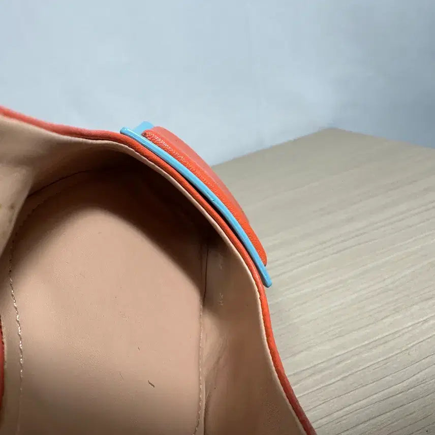 [BUNJANG] NAMUHANA Orange Mule Heel Pumps 240 / NAMUHANA 오렌지 뮬 힐 펌프스 240