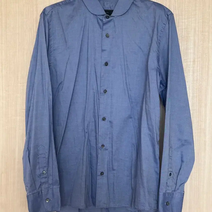 [BUNJANG] PRADA Round Collar Blue Shirt / PRADA 프라다 둥근카라 블루 셔츠