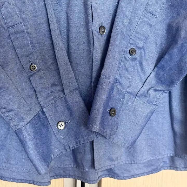 [BUNJANG] PRADA Round Collar Blue Shirt / PRADA 프라다 둥근카라 블루 셔츠