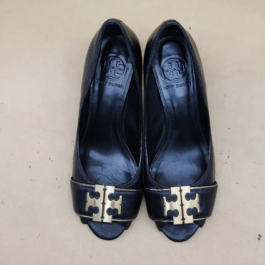 [BUNJANG] Tory Burch Amanda Wedge Heels 7cm Black Size 240 / 토리버치 아만다 웨지힐7m 240 굽7