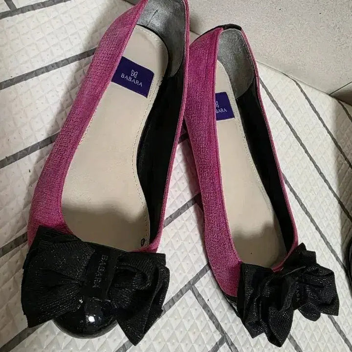 [SOLD OUT] 바바라 리본 플랫슈즈 핑크 여성용.235