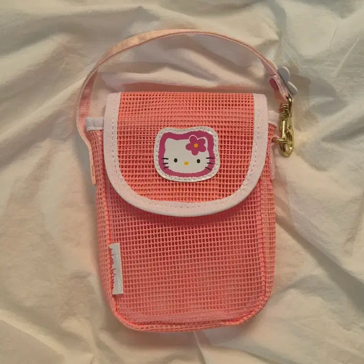 [BUNJANG] Vintage Kitty Mash Pouch / 고전키티 고전키티파우치 카오하나키티 매쉬파우치