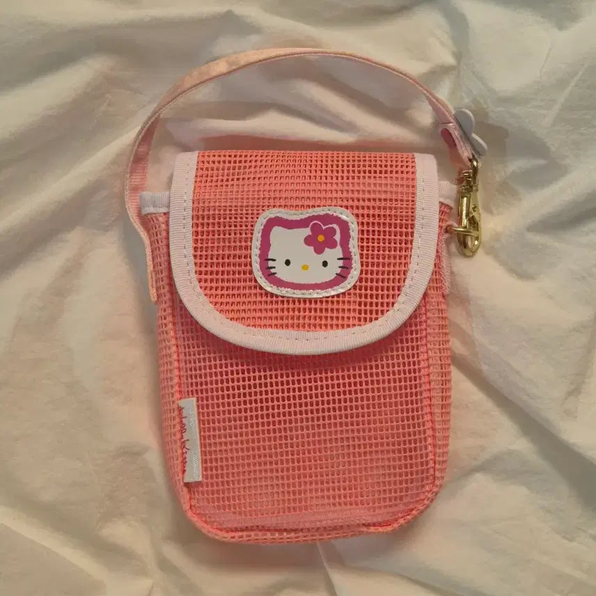 [BUNJANG] Vintage Kitty Mash Pouch / 고전키티 고전키티파우치 카오하나키티 매쉬파우치