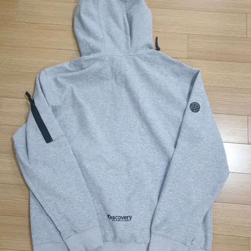 [BUNJANG] Discovery Hooded Zip-up Gray Hoodie / 디스커버리 후드집업