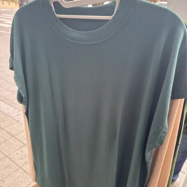[BUNJANG] Basic Ribbed Summer Short Sleeve T-shirt / (창고정리) 골지 여름 반팔티