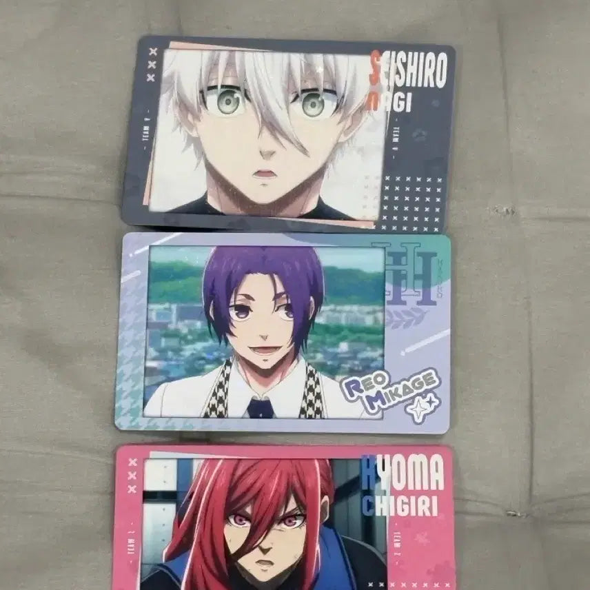 [BUNJANG] Blue Lock Nagi, Leo, Chigiri Snap My Card Bundle Set / 블루록 나기, 레오, 치기리 스냅마이 카드