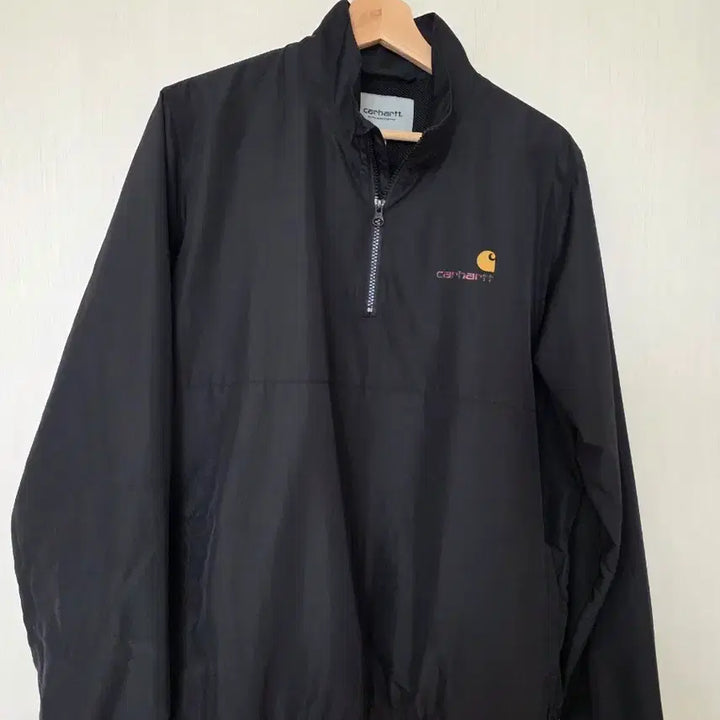 [BUNJANG] Carhartt Black Half-Zip Anorak / 칼하트 블랙 하프집업 아노락