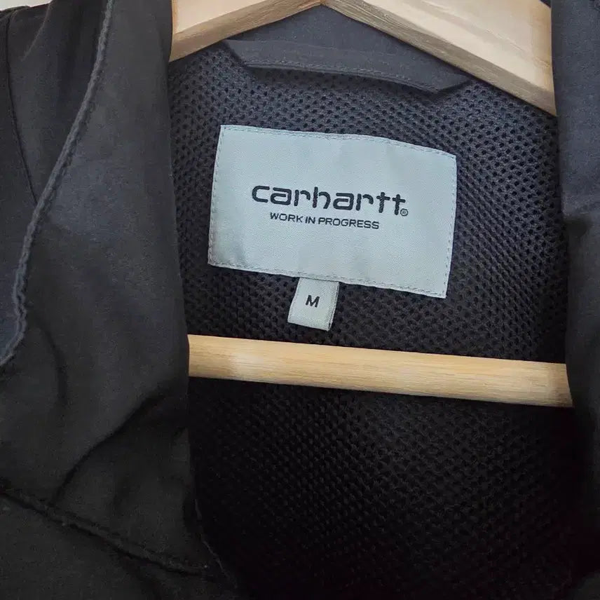 [BUNJANG] Carhartt Black Half-Zip Anorak / 칼하트 블랙 하프집업 아노락