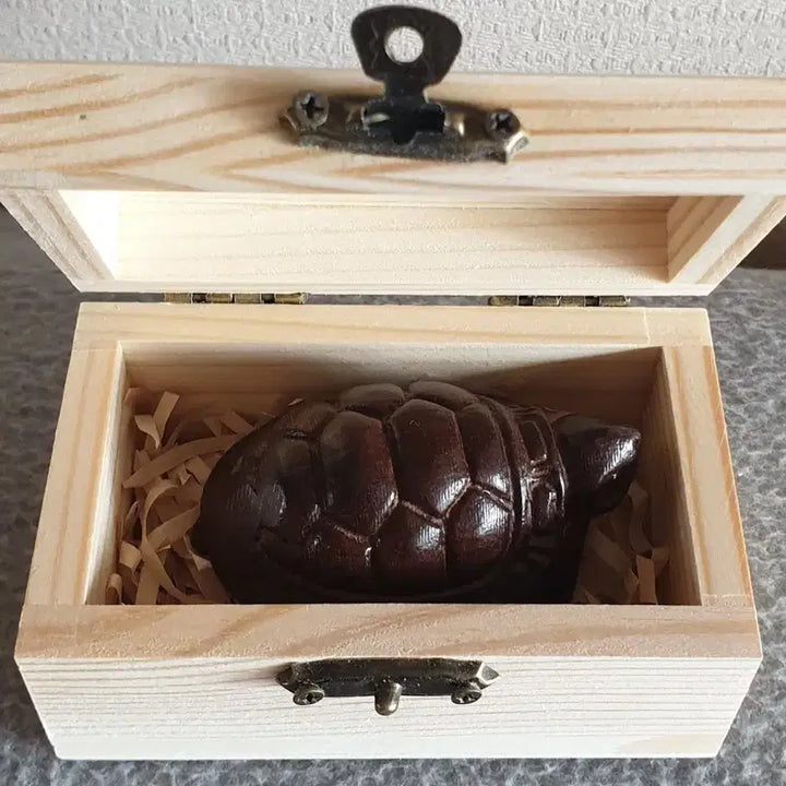 [BUNJANG] Ebony Wood Carving Longevity Turtle / 소장용 장식용 흑단 목각 조각품 장수거북이 1점 드립니다