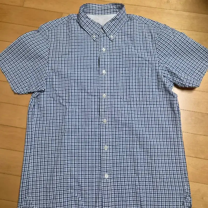 [BUNJANG] MUJI Checkered Short-Sleeve Shirt / 무인양품 반팔 체크 셔츠 남방 판매