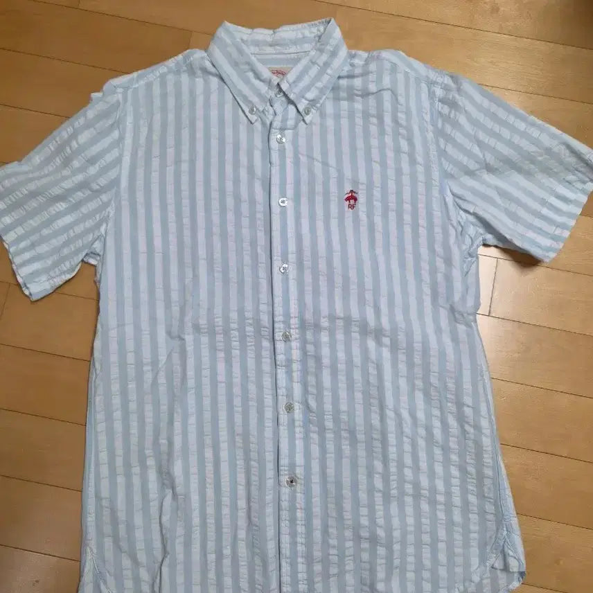[BUNJANG] Brooks Brothers Striped Short Sleeve Shirt / 브룩스브라더스 스트라이프 반팔 셔츠 판매