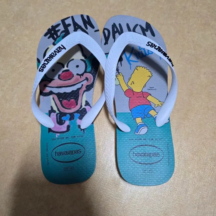 [BUNJANG] Havaianas Simpsons Flip-Flops EUR41/42 / 하바이아나스 심슨 플립플랍 EUR41/42 팝니다.