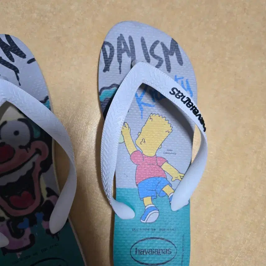 [BUNJANG] Havaianas Simpsons Flip-Flops EUR41/42 / 하바이아나스 심슨 플립플랍 EUR41/42 팝니다.