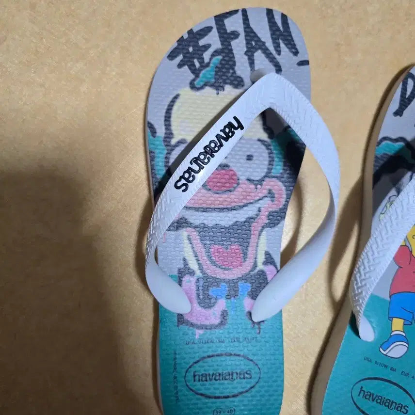 [BUNJANG] Havaianas Simpsons Flip-Flops EUR41/42 / 하바이아나스 심슨 플립플랍 EUR41/42 팝니다.