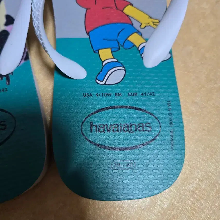 [BUNJANG] Havaianas Simpsons Flip-Flops EUR41/42 / 하바이아나스 심슨 플립플랍 EUR41/42 팝니다.