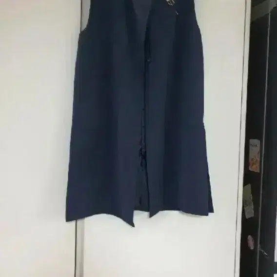 [BUNJANG] Cresson Long Vest - Navy - Women&