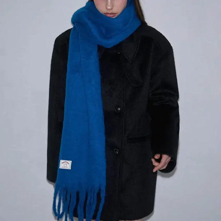 [BUNJANG] Roseefrantz Wide Long Muffler Cobalt Blue / 로제프란츠 Wide Long Muffler [Cobalt Blue]