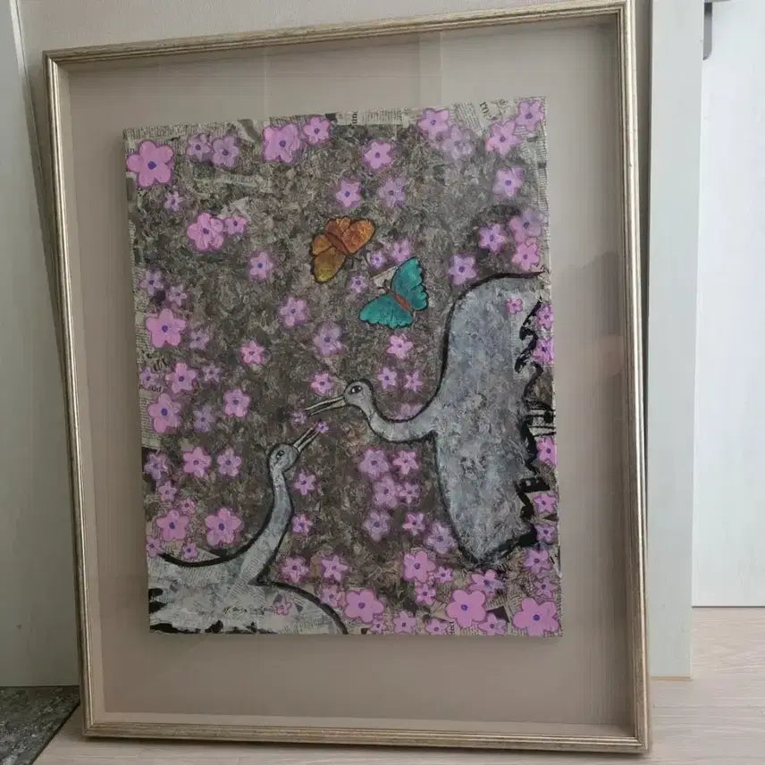 [BUNJANG] Song Myung-sook Original Artwork - Newspaper Collage Mixed Media (2009) / 송명숙 작가 원화 - 신문 콜라주 혼합매체