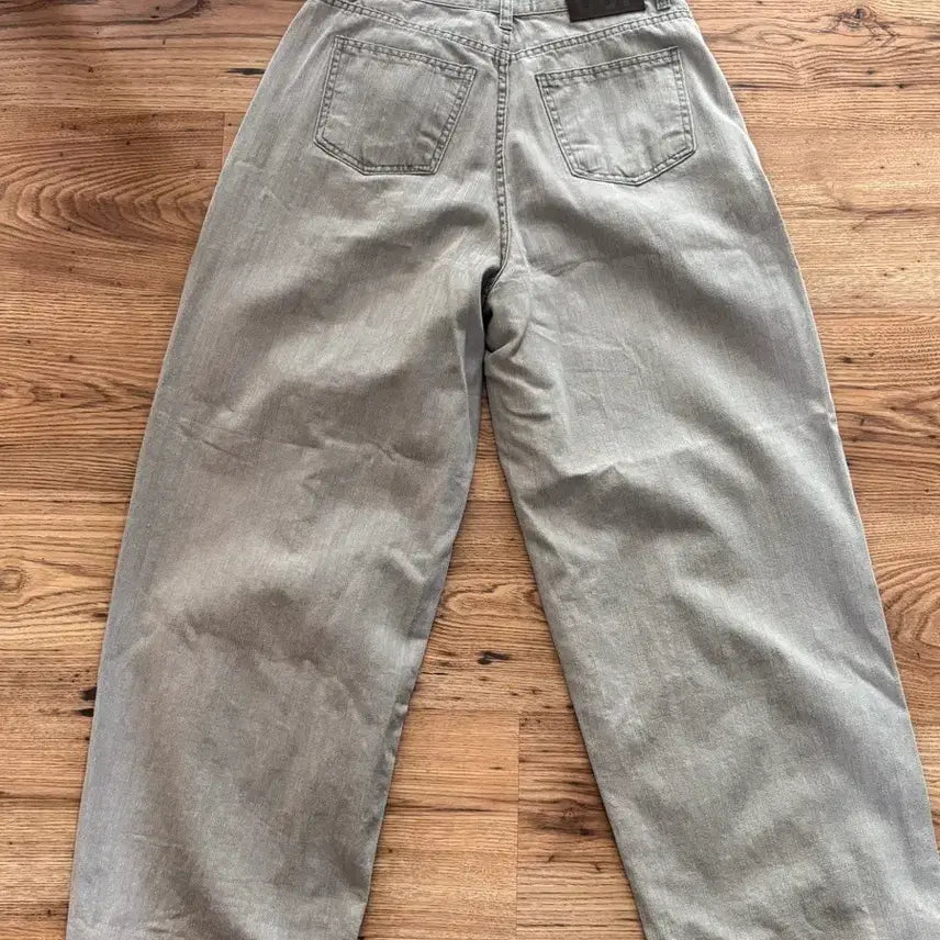 [BUNJANG] OOTJ Wide Denim Pants (Green) / OOTJ oot 와이드 데님 팬츠(그린)