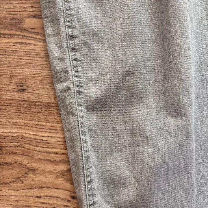 [BUNJANG] OOTJ Wide Denim Pants (Green) / OOTJ oot 와이드 데님 팬츠(그린)