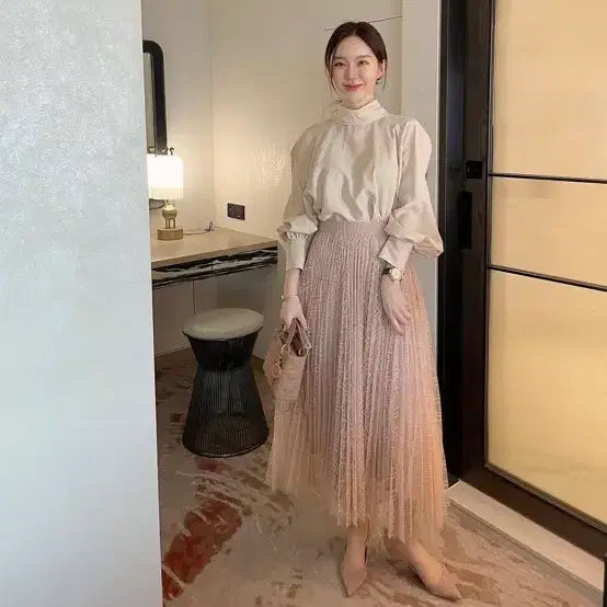 [BUNJANG] Pageyou Sheer Skirt / 페이지유 샤스커트