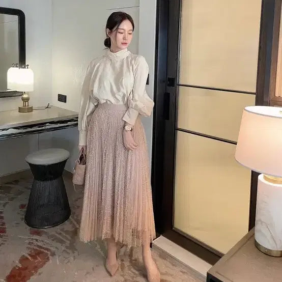 [BUNJANG] Pageyou Sheer Skirt / 페이지유 샤스커트