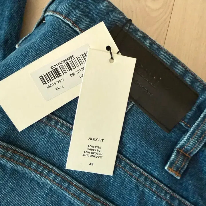 [BUNJANG] AMI Paris Baggy Fit Denim Jeans / AMI 아미 새깅 내려입으면 예쁜 데님 진(청바지) 32, 저스틴비버