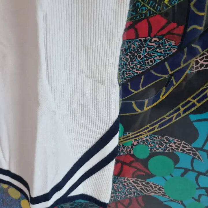 [BUNJANG] ELLE White Knit Sleeveless Top / ELLE 엘르 화이트 니트 민소매 90