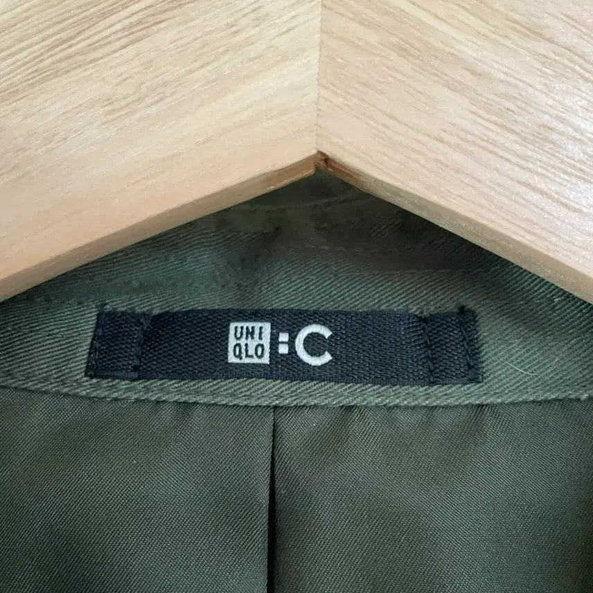 [BUNJANG] Uniqlo Khaki Trench Coat S / 유니클로 카키 트렌치 코트 S
